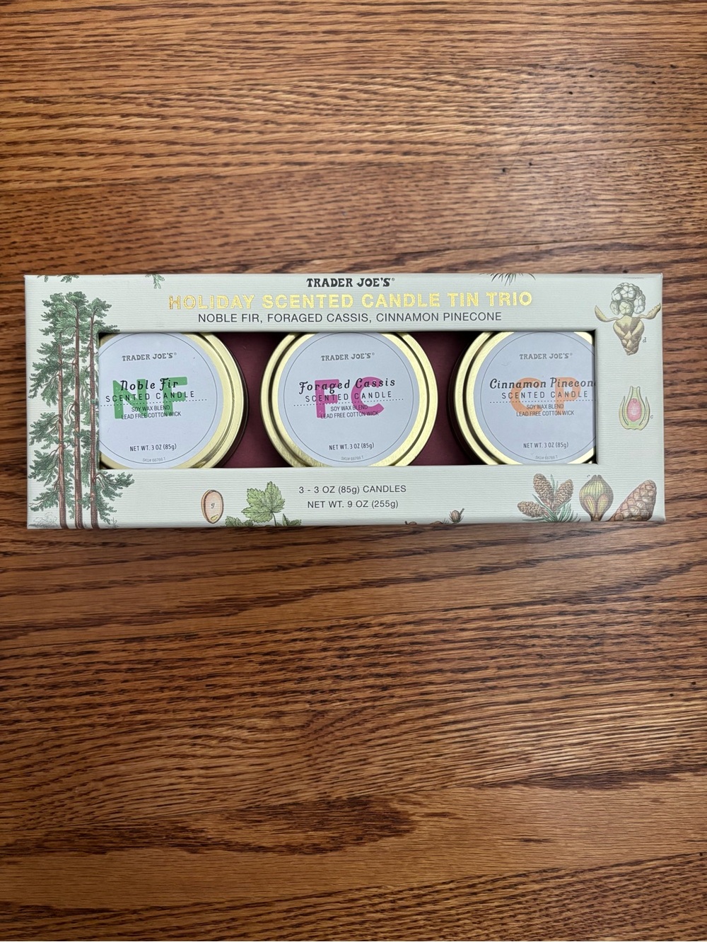 Trader Joe’s Holiday Scented Candle Tin Trio